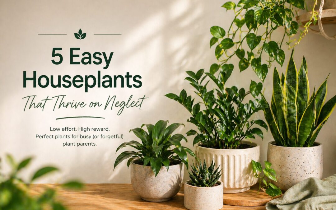 5 Easy Houseplants That Thrive on Neglect